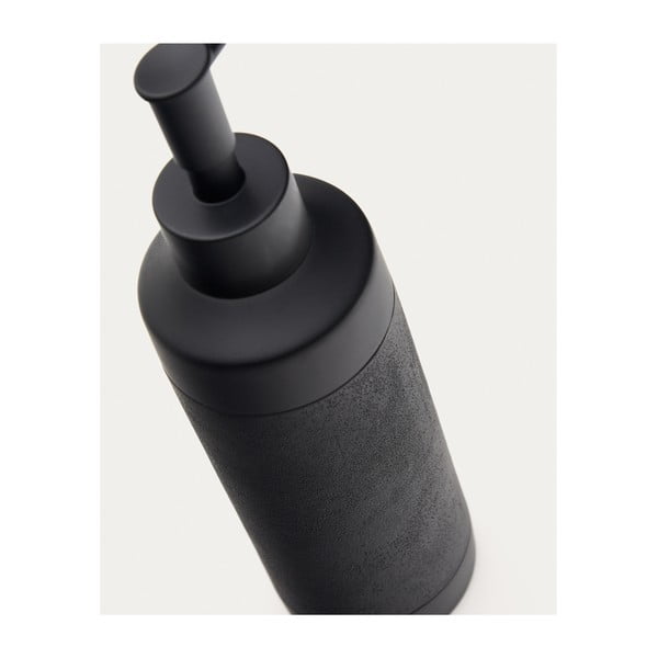 Melns polirezīna ziepju dozators 420 ml Sisel – Kave Home-image-4