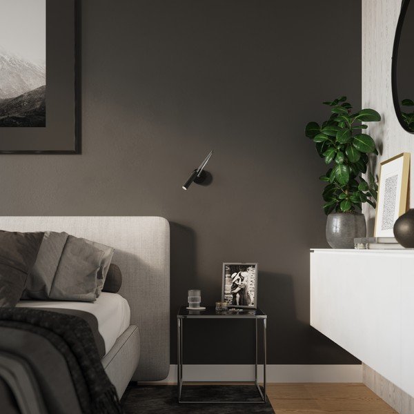 Melna sienas lampa Aludra – Sollux-image-2