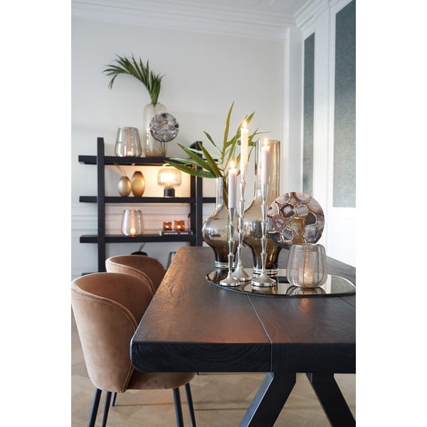 Brūns samta ēdamistabas krēsls Elyna – Light & Living-image-2
