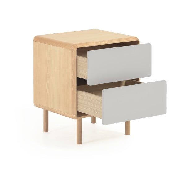 Pelēks/dabīga toņa naktsskapītis Anielle – Kave Home-image-3