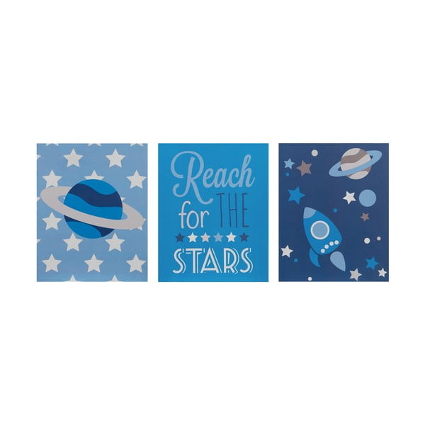 Bērnu plakāti (3 gab.) 16x20 cm Reach for the Stars – Premier Housewares