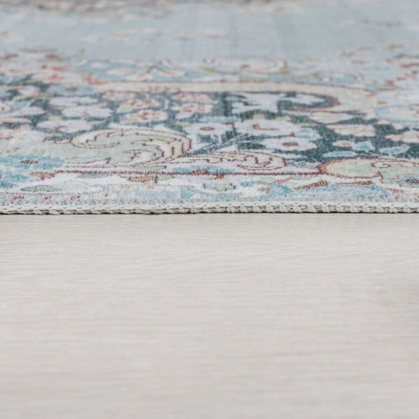 Tirkīzzils mazgājams paklājs 80x150 cm FOLD Colby – Flair Rugs-image-3