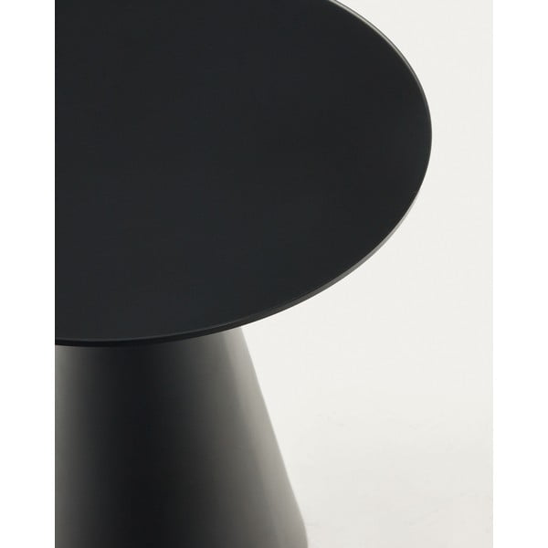 Apaļš sānu galdiņš ar stikla galda virsmu ø 50 cm Wilshire – Kave Home-image-3