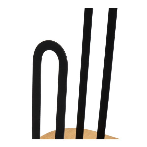 Melns/dabīga toņa metāla papīra dvieļu statīvs – Casa Selección-image-2