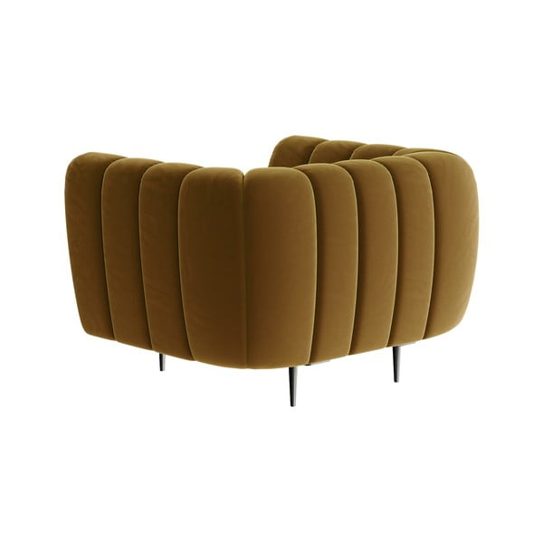 Medus dzeltens samta atpūtas krēsls Ghado Shel-image-3