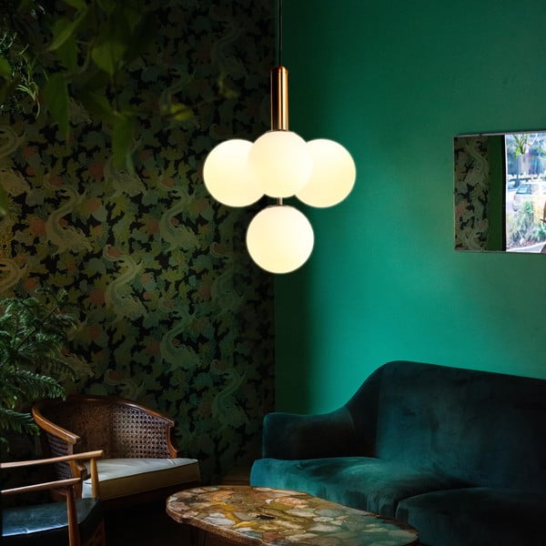 Piekarināmā lampa zelta krāsā SULION Musa, augstums 120 cm-image-1