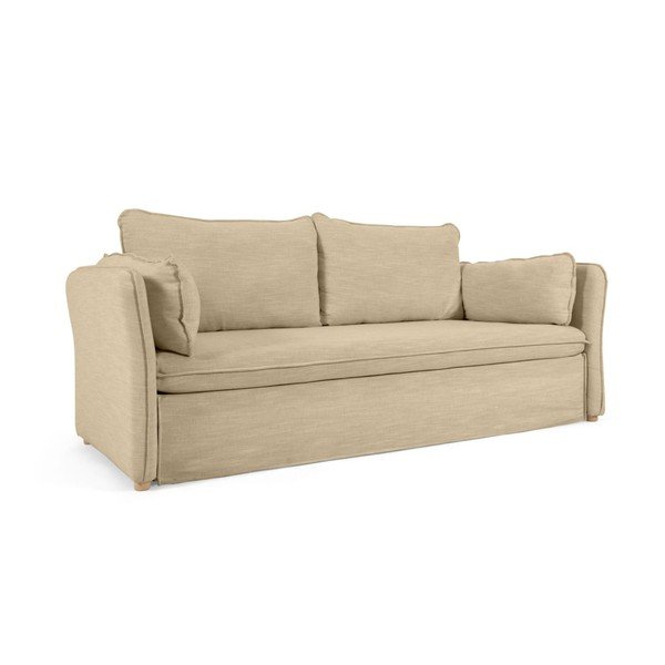 Bēšs salokāms dīvāns 210 cm Tanit – Kave Home-image-2