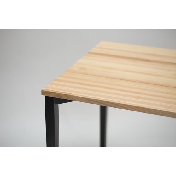 Melns ēdamgalds Ragaba TRIVENTI, 80 x 120 cm-image-2