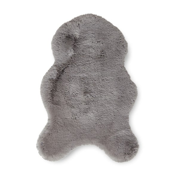 Pelēka sintētiska kažokāda 60x90 cm Super Teddy – Think Rugs