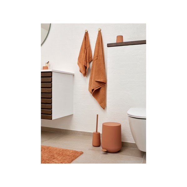 Oranža plastmasas atkritumu tvertne ar pedāli 3 l Nova One – Zone-image-4