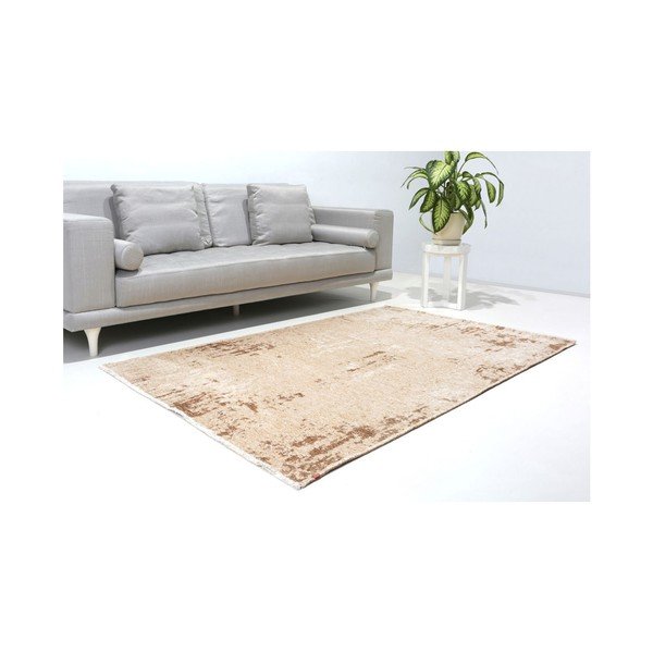 Abpusējs smilškrāsas un brūns paklājs Vitaus Dinah, 77 x 200 cm-image-1