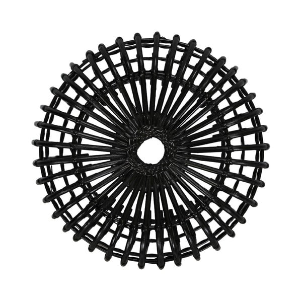 Melns rotangpalmas kafijas galdiņš WOOX LIVING Ratta-image-1