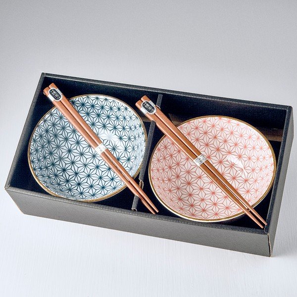 2 bļodiņu un irbulīšu komplekts MIJ Asanoha-image-1