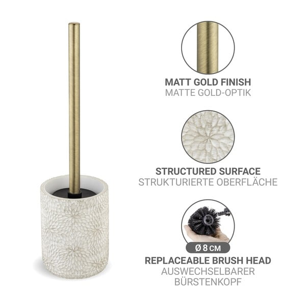 Balta polirezīna tualetes birste Montalfano – Wenko-image-2