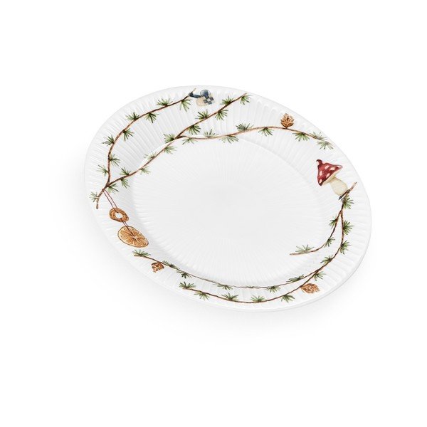 Porcelāna paplāte ar Ziemassvētku motīvu 22,5x28,5 cm Hammershøi Christmas – Kähler Design-image-3