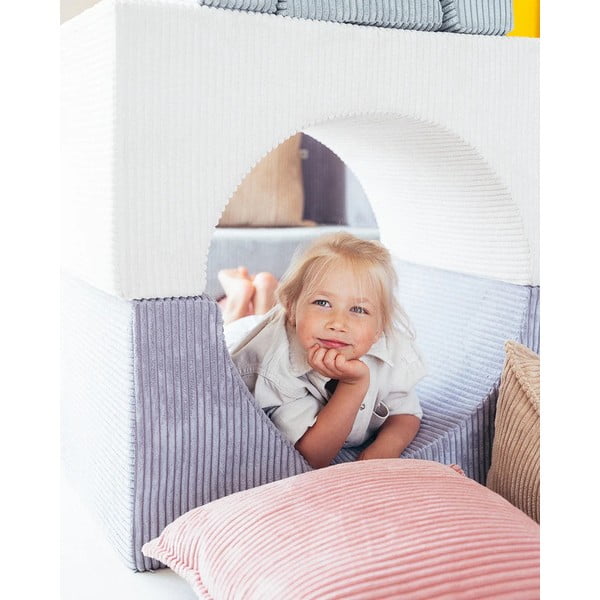 Rozā velveta bērnu dīvāna spilvens Block – Wigiwama-image-2