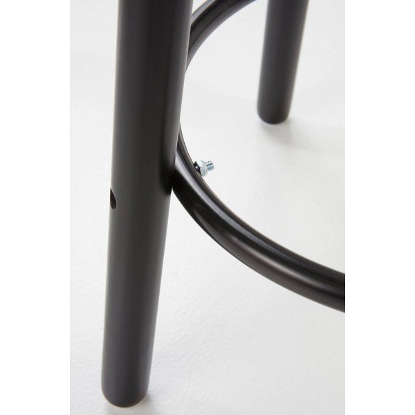 Melna priedes masīvkoka bāra taburete (sēdekļa augstums 65 cm) Kinna – Jotex-image-3