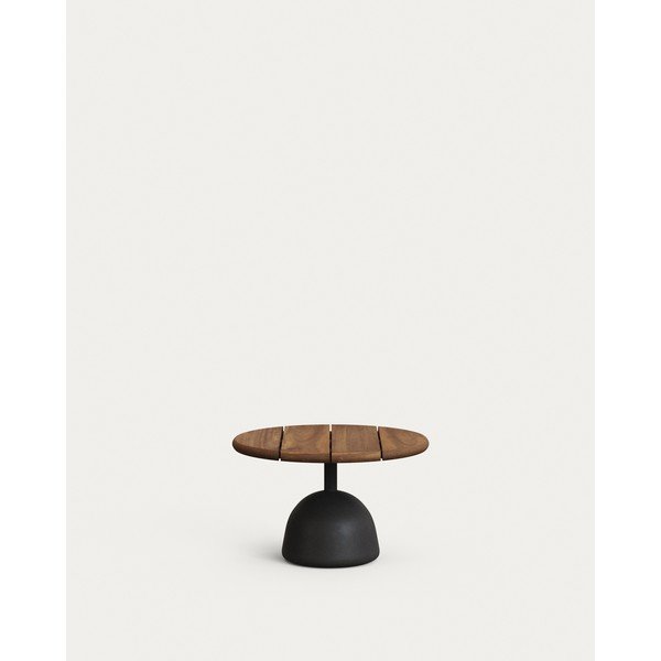 Apaļš dārza kafijas galdiņš ar akācijas koka galda virsmu ø 55 cm Saura – Kave Home-image-2
