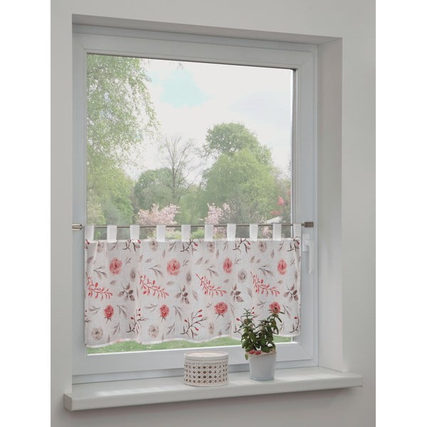 Balts/rozā dienas aizkars 135x45 cm Rose – Sehlbach-image-1