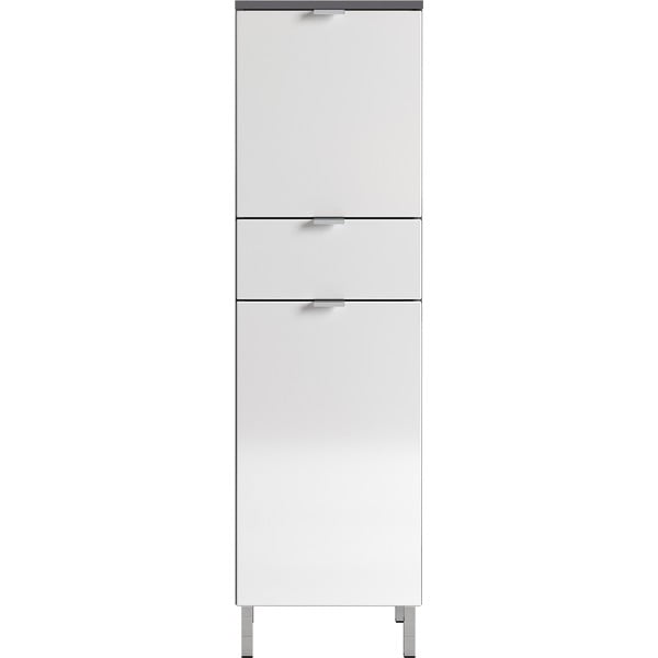 Balts ar pelēku skapis Germania Mauresa, augstums 120 cm-image-1