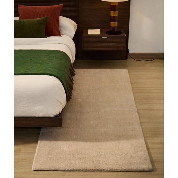 Krēmkrāsas celiņa paklājs 80x200 cm Empuries – Kave Home-image-1