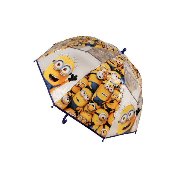 Bērnistabas Minions caurspīdīgs lietussargs bērniem, ⌀ 73 cm
