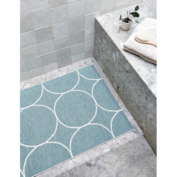 Gaiši zils iekštelpu un āra paklājs 70x100 cm Boo Haze – Pappelina-image-3