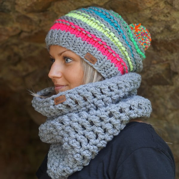 Ar rokām adīta cepure DOKE Lu-image-2