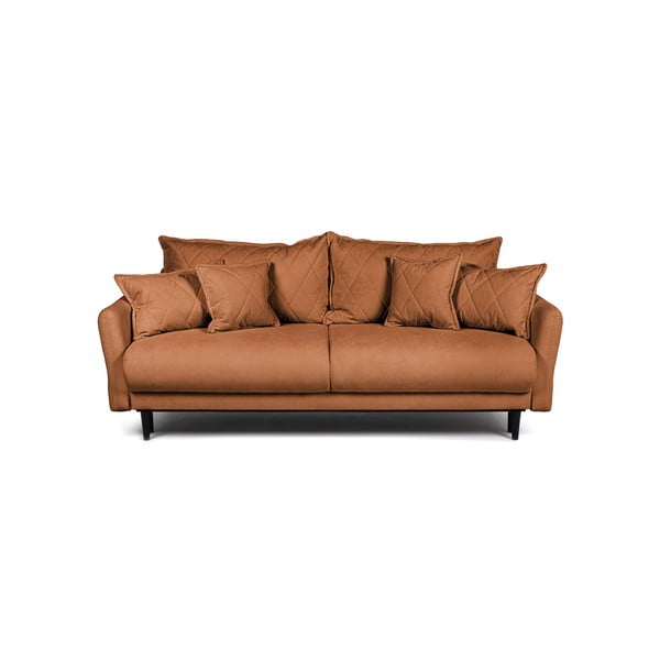 Brūns izvelkams dīvāns 215 cm Bjork – Bonami Selection