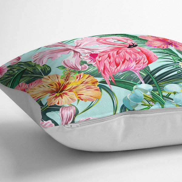Spilvendrāna Minimalist Cushion Covers Yalnız Flamingo, 45 x 45 cm-image-1