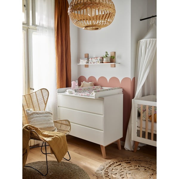 Balta bērnu kumode Pinio Swing, 100 x 92 cm-image-3