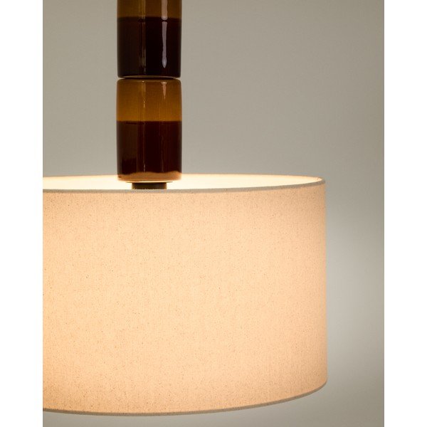Piekaramā lampa ar auduma abažūru Mavran – Kave Home-image-1