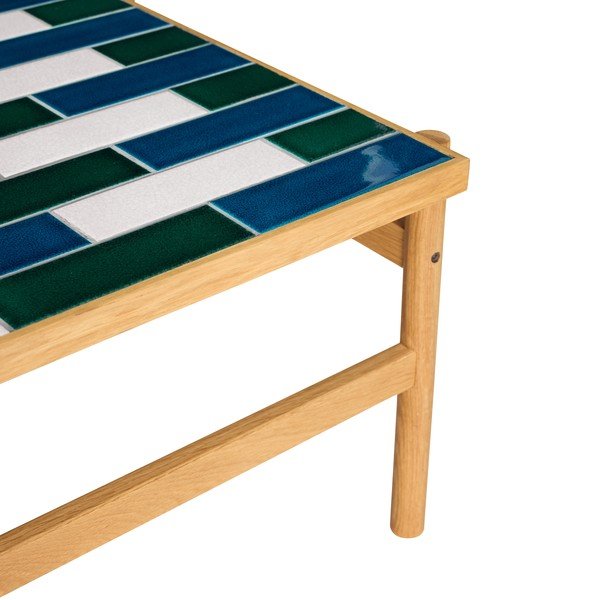 Melnbalts/dabīga toņa žurnālgaldiņš ar ozolkoka imitāciju 61x132 cm Motif – Hübsch-image-3