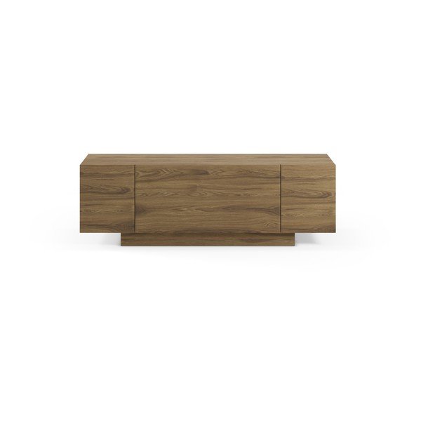 Dabīga toņa TV galdiņš ar ozolkoka imitāciju 140x45x40 cm Victor – Marckeric