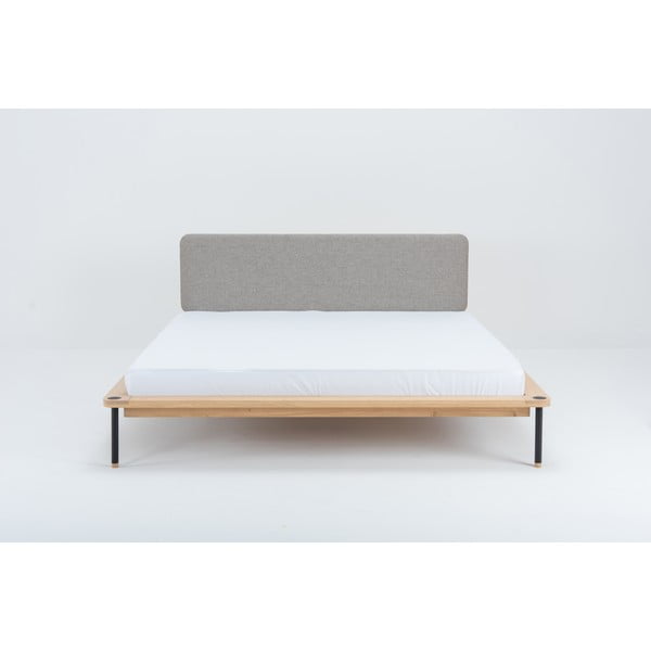 Divguļamā gulta no ozolkoka Gazzda Fina Nero, 140 x 200 cm-image-3