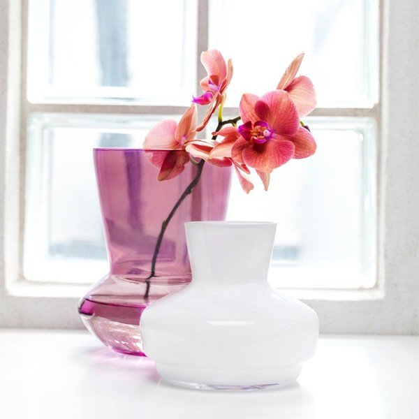 Balta vinila divdaļīga vāze Sagaform Duo-image-4