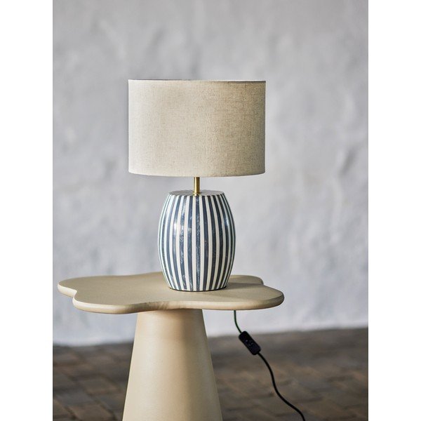 Balta/pelēka LED galda lampa (augstums 47 cm) Tali – Bloomingville-image-2