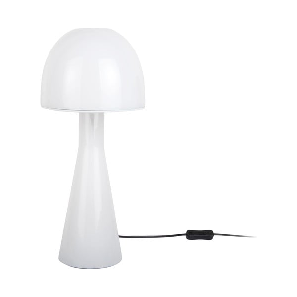 Balta galda lampa ar stikla abažūru (augstums 45 cm) Bombin – Leitmotiv