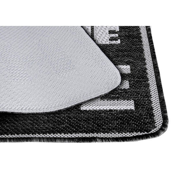 Antracīta pelēks durvju paklājs Hanse Home Weave Smiley Welcome, 50 x 80 cm-image-2