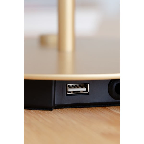 Gaiši pelēka LED galda lampa ar regulējamu spilgtumu un metāla abažūru (augstums 41,5 cm) Asteria Table – UMAGE-image-4