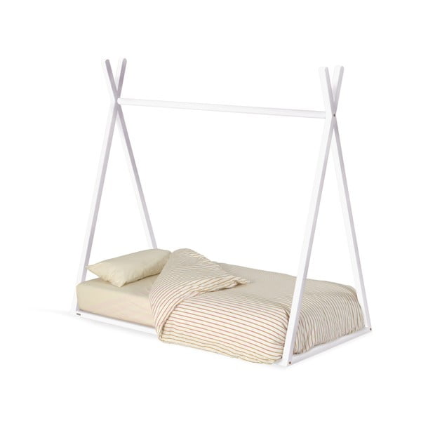 Balta dižskābarža koka bērnu gulta 70x140 cm Maralis – Kave Home