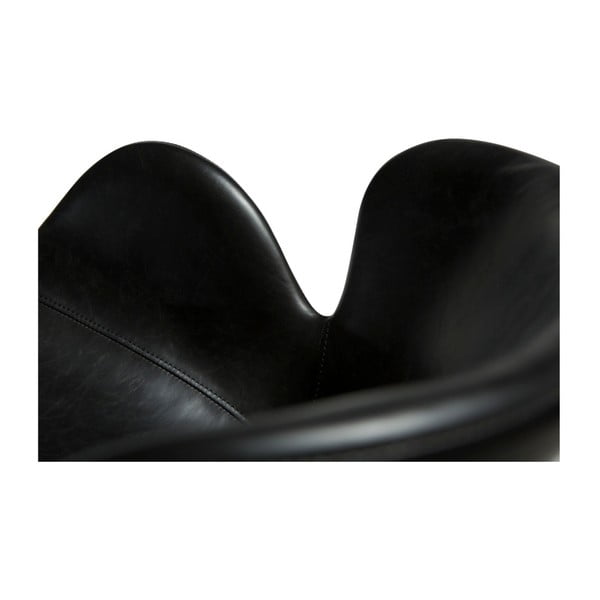 Melns polsterēts ēdamistabas krēsls ar roku balstiem Gaia – DAN-FORM Denmark-image-3