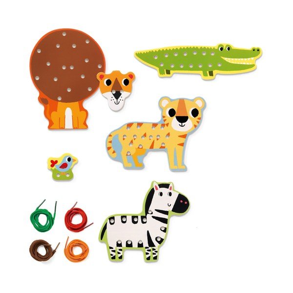 Bērnu koka auklu džungļu dzīvnieki Djeco-image-2