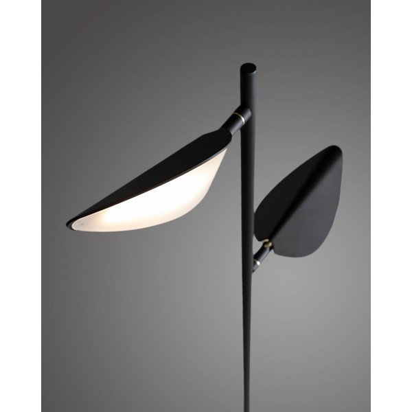 Melna LED stāvlampa (augstums 150 cm) Veleira – Kave Home-image-3