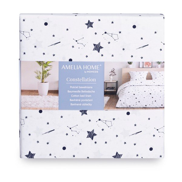 Divguļamā kokvilnas gultasveļa AmeliaHome Averi Constellation, 200 x 220 cm-image-3