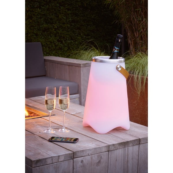 LED āra gaismeklis ar skaļruni un saules baterijām (augstums 38 cm) Jamaica – Trio-image-1