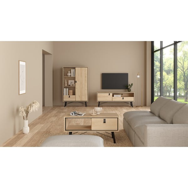 Dabīga toņa žurnālgaldiņš 48x102 cm Ry – Tvilum-image-2