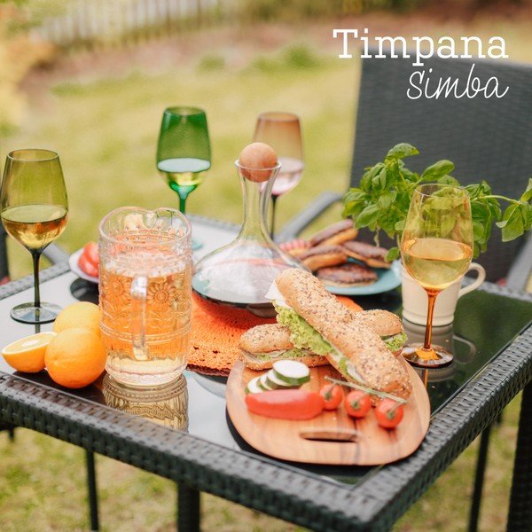 Timpana Simba mākslīgās rotangpalmas dārza mēbeļu komplekts-image-4