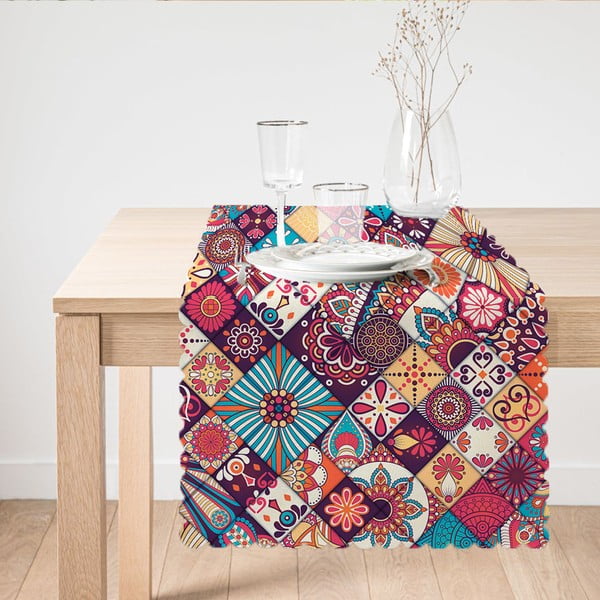 Dekoratīvais galdauts Minimalist Cushion Covers Colourful Mandala, 45 x 140 cm
