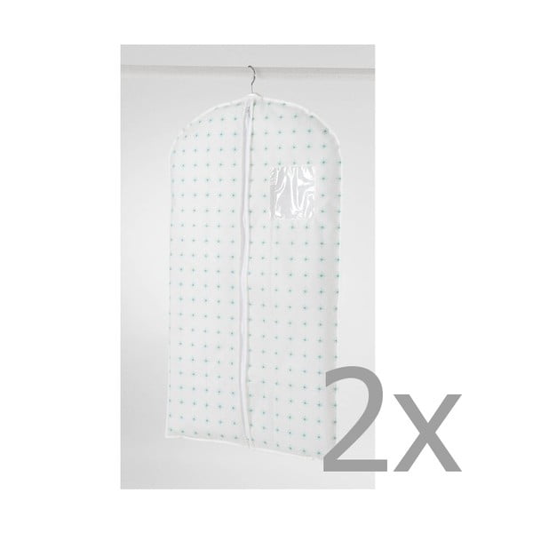 2 baltu pakarināmu kleitu pārvalku komplekts Compactor Garment, garums 100 cm